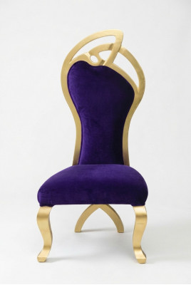 Trône chaises Fauteuil Royal Velours Chesterfield 1 place Style antique