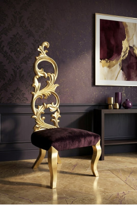 Fauteuil de trône royal en velours Chesterfield, style antique, une place