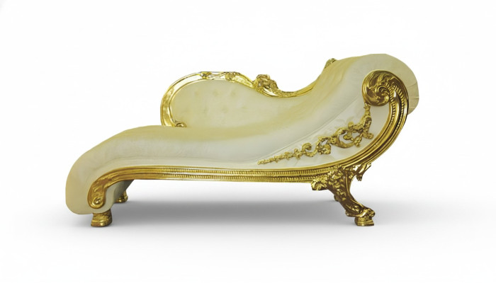Chesterfield Récamier de style antique Noble chaise longue canapé chaise longue.