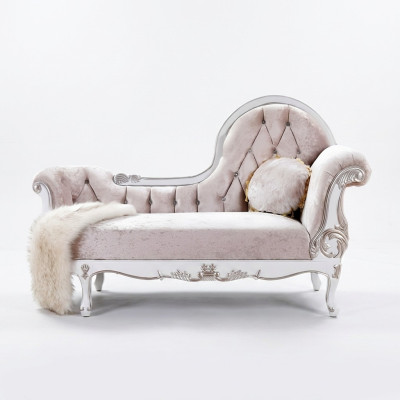 Chaise longue Chesterfield Recamier de style ancien Noble Canape Longue Sofa Lounger nouvel