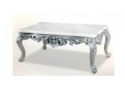 Barock Rokoko Kaffeetisch Holztisch Seite Sofa Couch Tische Marmor