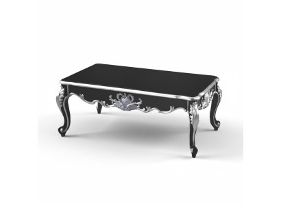 Table basse de café baroque rococo de la plus haute qualité en bois décoratif pour table d'appoint de canapé.