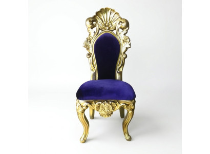Chaise trône Fauteuil Salle à manger Designer Bois Style antique Baroque Rococo Chaises