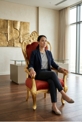 Chaise Trône Fauteuil Ensemble Salle à manger Designer Bois Style antique Baroque Rococo Roi