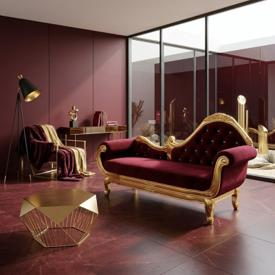 Chaise longue - Chaise longue relax - Canapé - Fauteuil - Classique - Baroque - Rococo - Art nouveau - Royal