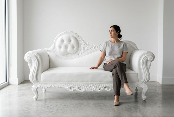Trône de chaise longue royal en velours style antique Chesterfield.