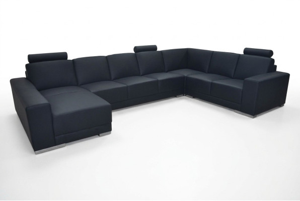 Canapé en cuir Canapé Paysage vivant Canapé d'angle Suite Design Canapé moderne en forme de U