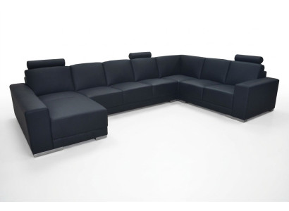 Canapé en cuir Canapé Paysage vivant Canapé d'angle Suite Design Canapé moderne en forme de U