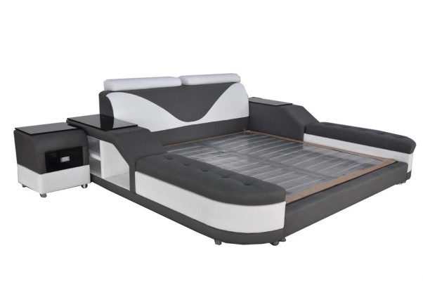 Conception de cuir Lits rembourrés lit double moderne 140/160/180/200 LB8817