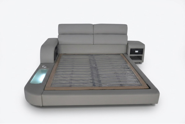 Design de luxueux en cuir Rembourrage Moderne Lits Doubles 140/160/180/200 Lit