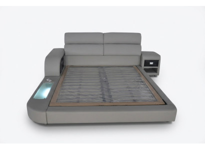 Design de luxueux en cuir Rembourrage Moderne Lits Doubles 140/160/180/200 Lit