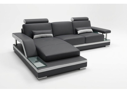 Canapé en cuir Ensemble de salon Coin Suite Design Canapé moderne en forme de L