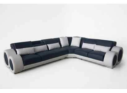 Canapé d'angle design Canapé rembourré en cuir Siège moderne Suite de canapés Canapés