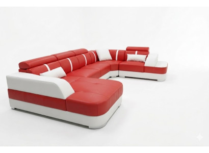 Conception Coin Canapé Siège en Cuir Tissu d'Ameublement Coin Suite Salon Canapés neufs Sofa