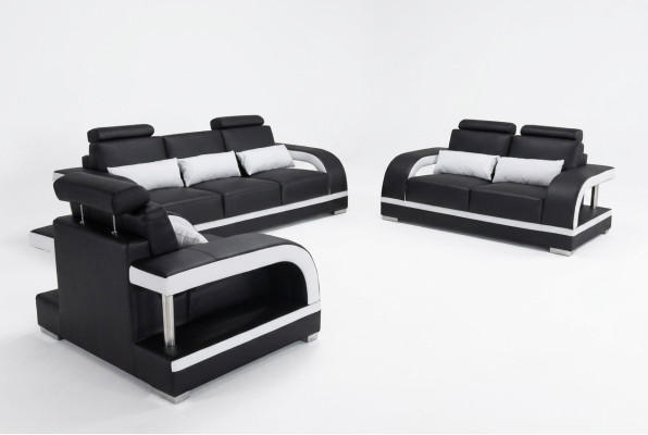 3+2+1 Suite Canapé en cuir Canapé Canapés Canapés Canapés Paysage vivant Luxe