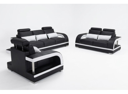 3+2+1 Suite Canapé en cuir Canapé Canapés Canapés Canapés Paysage vivant Luxe
