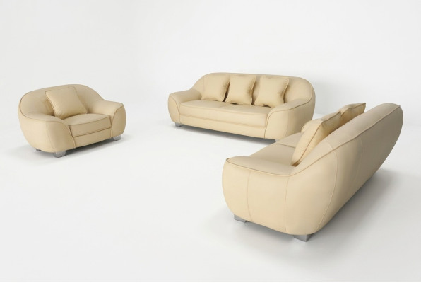Canapé d'angle XXL Canapé d'angle Salon Design Moderne Ensemble de canapés 3+2+1 F3013