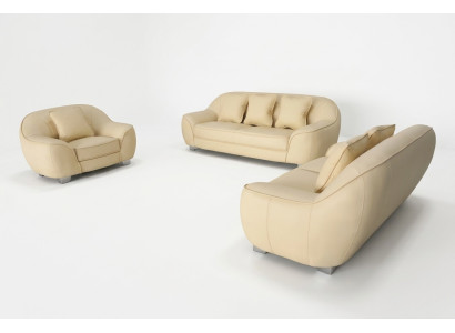 Canapé d'angle XXL Canapé d'angle Salon Design Moderne Ensemble de canapés 3+2+1 F3013