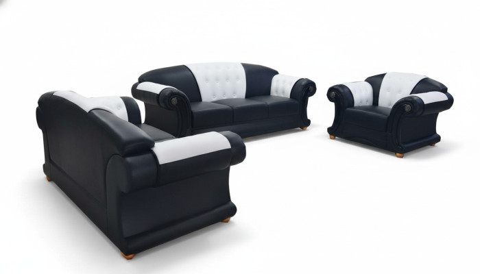 3+2+1 Suite Canapé en cuir Canapé Tissus Canapés Canapés Canapés Salon Paysage de vie Nouveau luxe