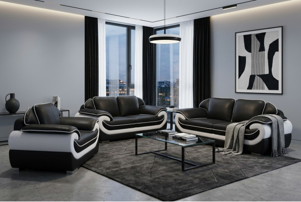 Canapé en cuir Living Sofa Upholstery Suite Corner Sofas Seat Sets nouveau paysage