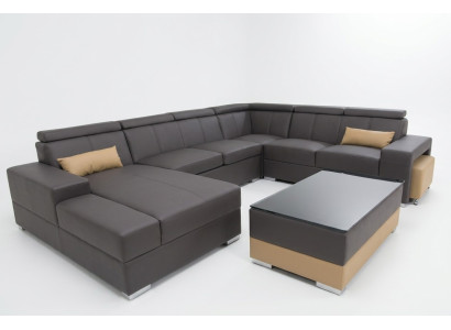 Canapé en cuir vivant pour paysage et décor de canapé suite coin de sièges nouveaux