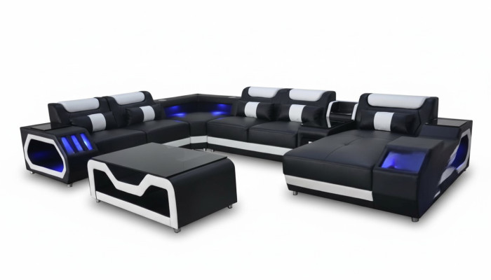 Design Leather Upholstery Seat Corner Landscape Room new Living Sofa Upholstery Conception Cuir Rembourrage Siège Coin Paysage Pièce nouveau Salon Canapé Rembourrage
