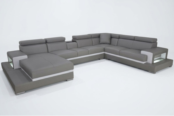 Conception cuir garniture siège salle de séjour canapé canapés d'angle canapé designer suite XXL