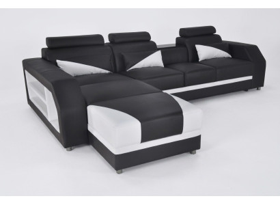 Design Cuir Rembourré Siège Coin Salle Salon Canapé Canapé Suite Designer