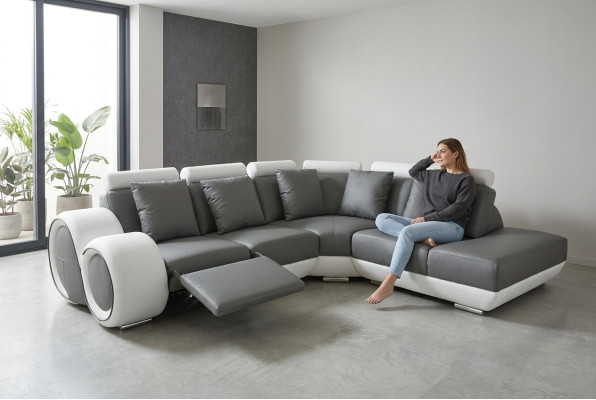 Coin canapé Canapé d'angle Suite d'angle Paysage d'angle Design Rembourrage Salon