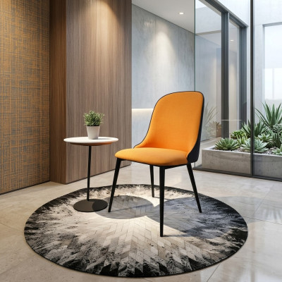 Fauteuil en métal avec rembourrage, fauteuil de club lounge, siège de détente de luxe pour la salle d'attente, nouveau design.