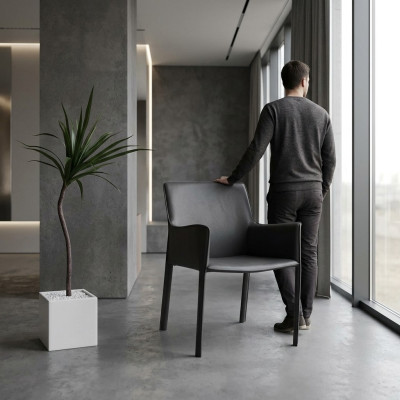 Conception de sièges rembourrés pour la salle à manger, le club, la cuisine, le salon, le mobilier de vie. Chaise fauteuil.