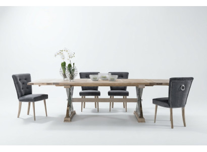 Salle à manger Tables en bois Ensemble de salle à manger Set Chaise Groupe nouvelle Table 4 Design