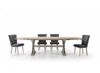 Salle à manger Tables en bois Ensemble de salle à manger Chaise Set Groupe de 6 nouvelles chaises Design