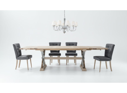 Conception Salle à manger Table à manger Table 8 Chaise Chaise Lehn Chaises Bois véritable
