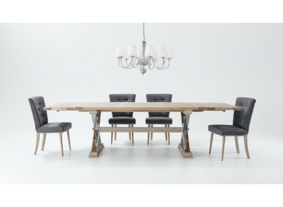 Conception Salle à manger Table à manger Table 8 Chaise Chaise Lehn Chaises Bois véritable