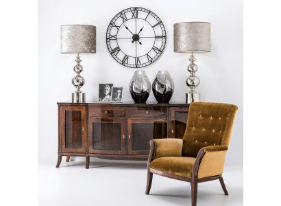 Buffet XXL Commode Commode armoire Salle de séjour Armoire Étagère en bois Style antique Design