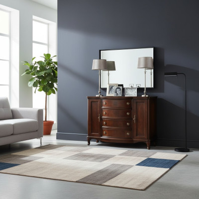Miroir + Commode Armoire Commodes Bahut Ensemble de chambre en bois de style ancien neuf