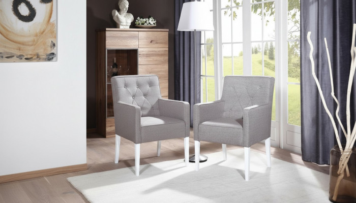 Set de chaises Chesterfield 2x Fauteuil inclinable Ensemble Siège Rembourrage en velours Nouveaux Fauteuils Groupe