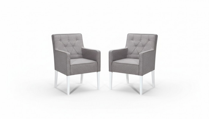Set de chaises Chesterfield 2x Fauteuil inclinable Ensemble Siège Rembourrage en velours Nouveaux Fauteuils Groupe
