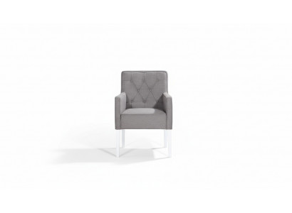 Ensemble de fauteuils Chesterfield avec accoudoirs en velours, 4 chaises neuves