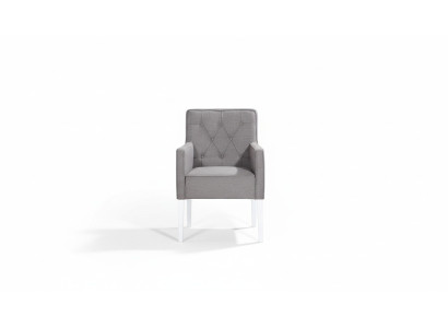 Ensemble de fauteuils Chesterfield avec accoudoirs en velours, 4 chaises neuves