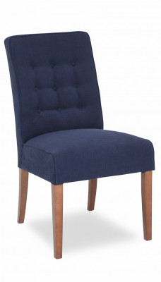 Fauteuil Chesterfield Textile Chaise Rembourrage en Velours en Tissu Siège en Bois Massif