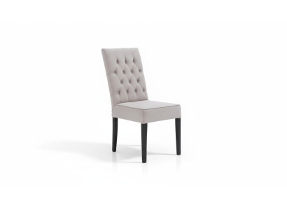 Chesterfield Fauteuil Inclinable en Tissu Siège en Velours en Bois Véritable Chaises