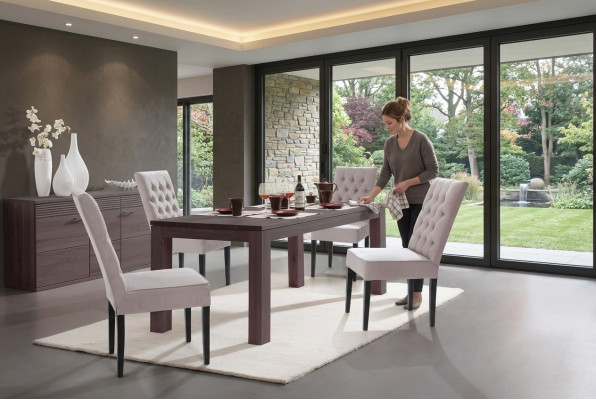 Fauteuil Chesterfield Design Ensemble de chaises à dossier Chaises en tissu Fauteuil Groupe 8x nouveau Suite