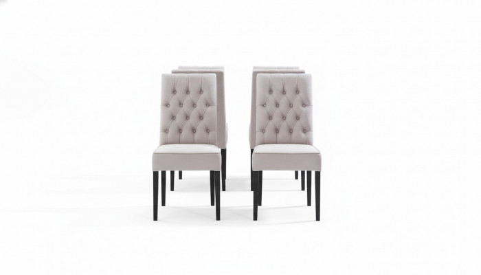 Fauteuil Chesterfield Design Ensemble de chaises à dossier Chaises en tissu Fauteuil Groupe 8x nouveau Suite