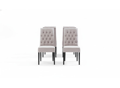 Fauteuil Chesterfield Design Ensemble de chaises à dossier Chaises en tissu Fauteuil Groupe 8x nouveau Suite