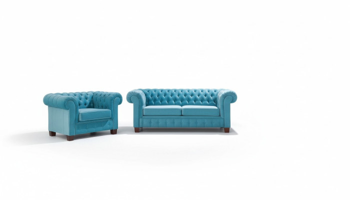 Chesterfield 2+1+1 Ensemble de canapé canapé Siège Suite Canapés