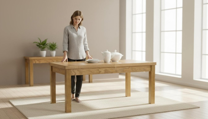 Table moderne Table à manger en bois Table en bois rustique Tables Salle à manger
