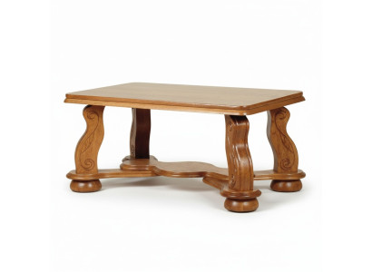 Table en bois massif Classique r Table basse Canapé Tables d'appoint en bois Artisanat.