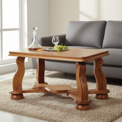 Table en bois fabriquée à la main Véritable Table de canapé latérale Nouveau Canapé Classique